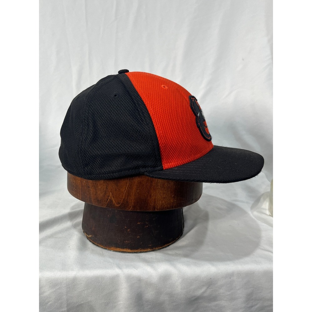 Baltimore Orioles MLB Baseball Cap Orange Black Embroidered Logo Fitted S/M - Picture 8 of 15